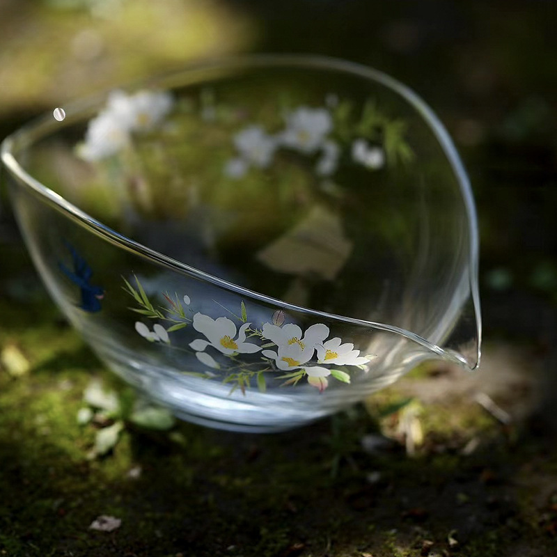 春歸一葉扁舟耐熱高硼硅耐熱公道杯