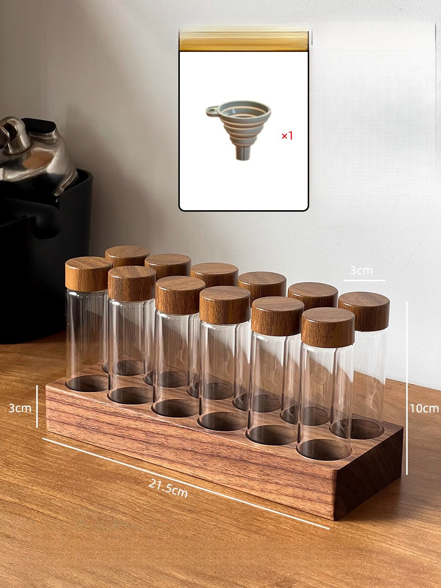 咖啡豆分裝試管玻璃展示架