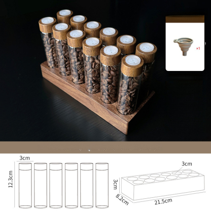 咖啡豆分裝試管玻璃展示架