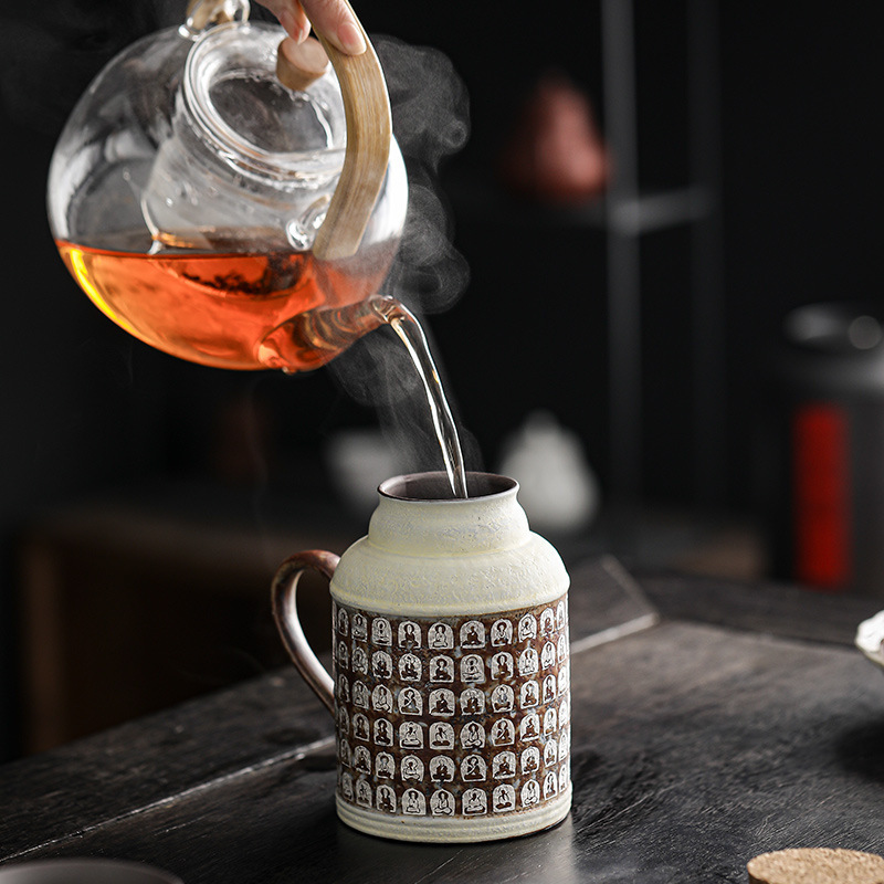 復古岩泥小暖壺泡茶萬佛保溫瓶