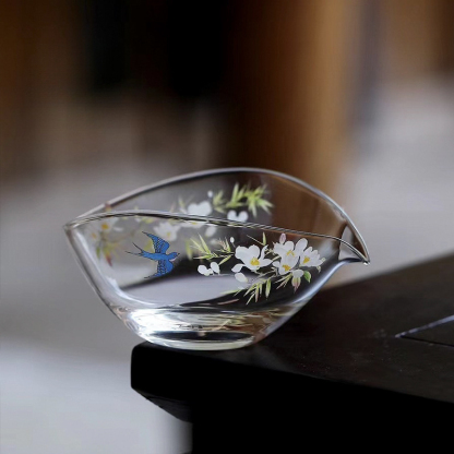 春歸一葉扁舟耐熱高硼硅耐熱公道杯