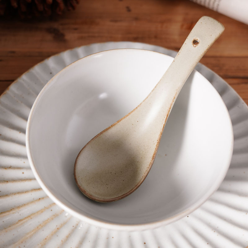 日式粗陶小湯勺