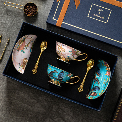 歐式田園風咖啡杯碟