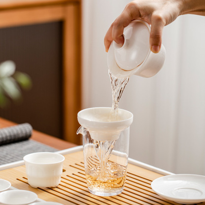 羊脂玉白瓷茶具套裝