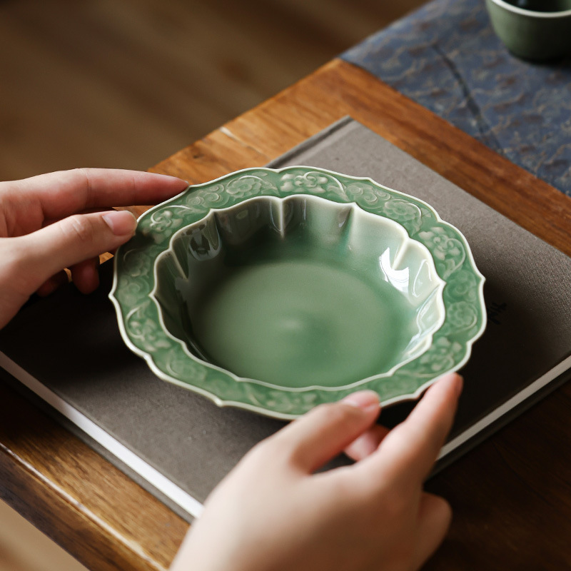 越窯青瓷壺承茶盤