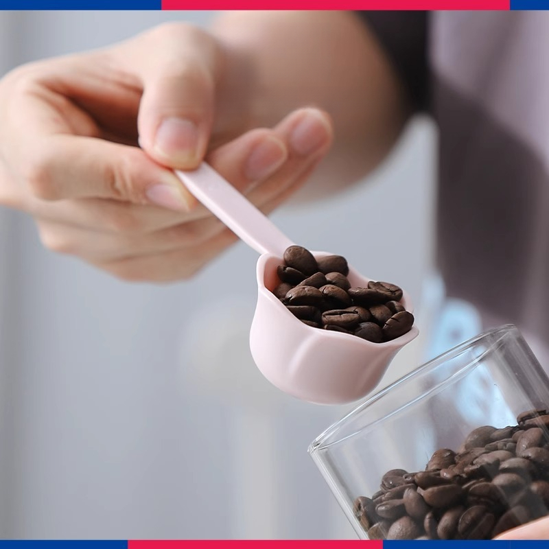 瑰夏花咖啡豆量勺