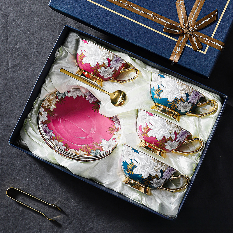 輕奢骨瓷杯碟套裝