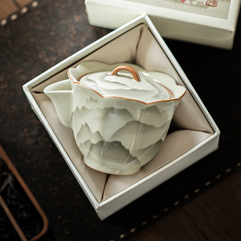 汝窯陶瓷手抓壺