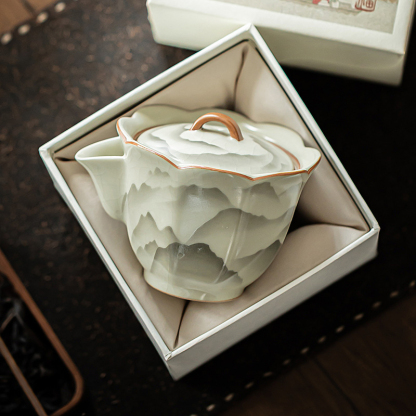 汝窯陶瓷手抓壺