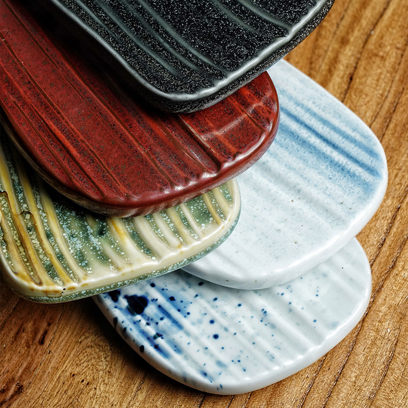 浪琴紋長板盤壽司盤