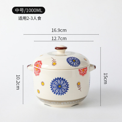 日式陶瓷手繪燉盅