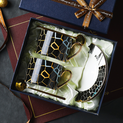 高檔精緻高顏值陶瓷咖啡杯子