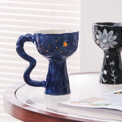 創意陶瓷高腳杯