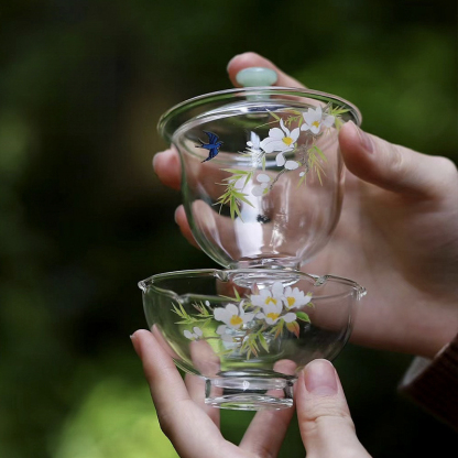 春歸便捷式一人飲茶杯蓋碗小套裝