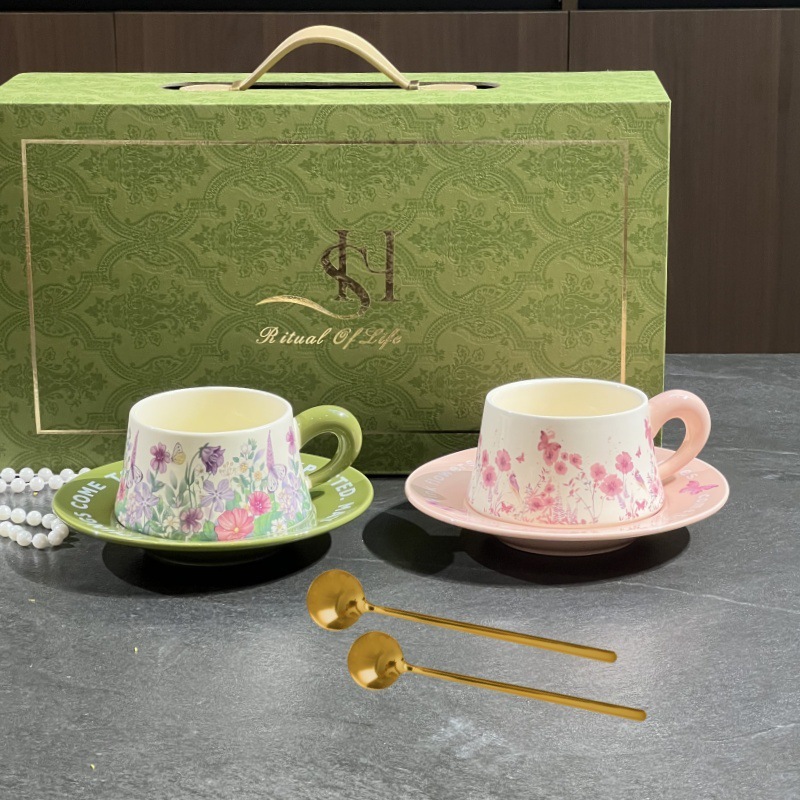 花園禮盒系列咖啡杯碟套裝