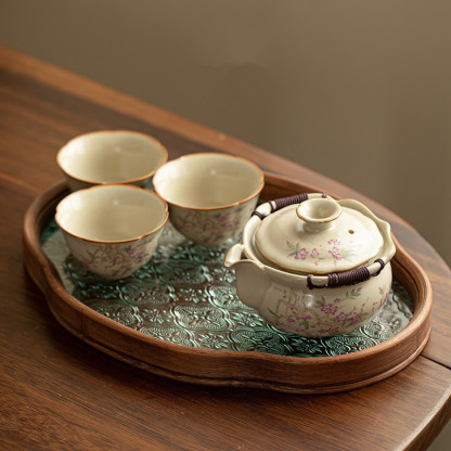 桃枝手抓壺功夫茶具套裝