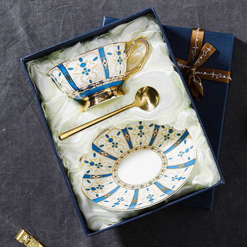 高檔精緻輕奢歐式咖啡杯碟套裝