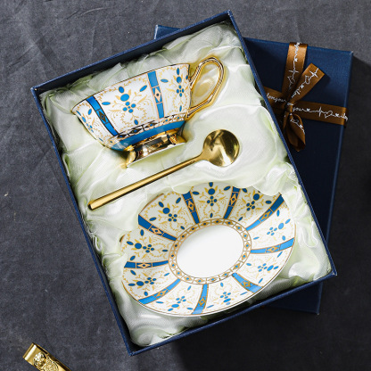 高檔精緻輕奢歐式咖啡杯碟套裝