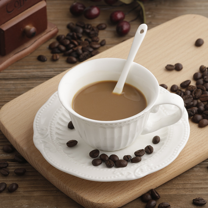 歐式浮雕復古巴洛克咖啡杯