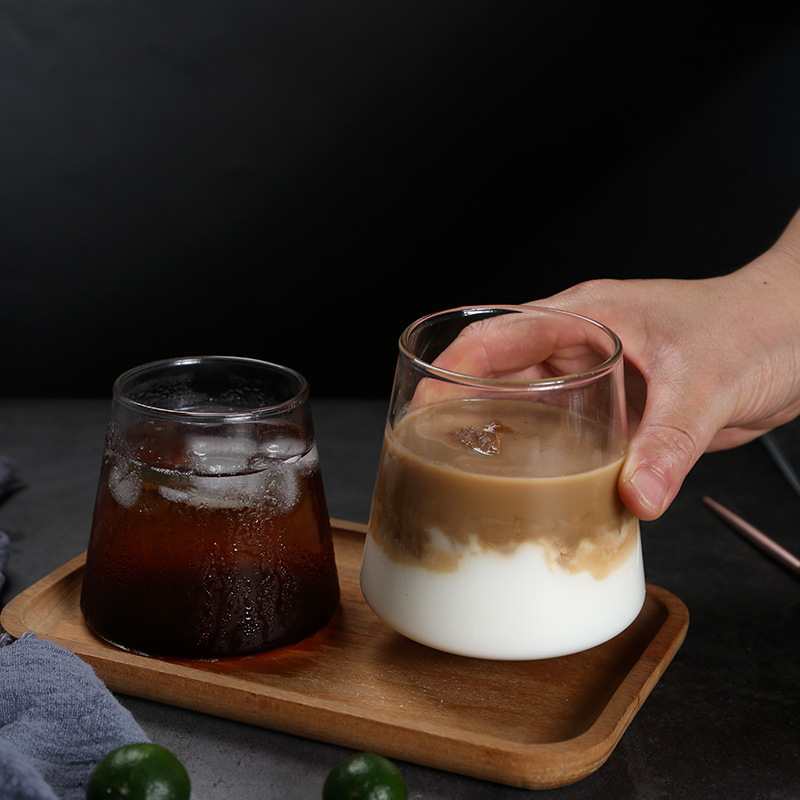 日式富士山玻璃杯