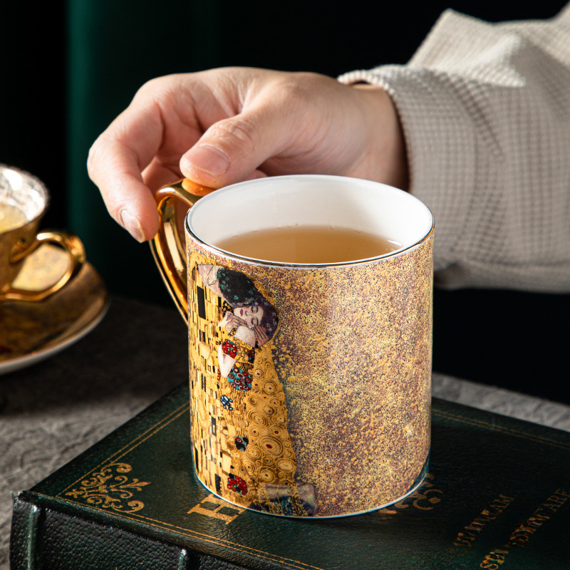 骨瓷咖啡杯套裝組合馬克杯水杯禮盒裝