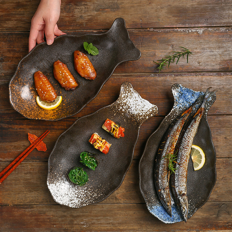 陶瓷蒸魚創意盤