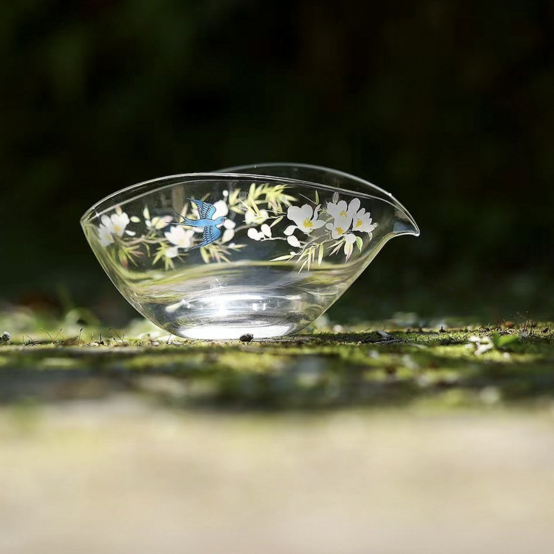 春歸一葉扁舟耐熱高硼硅耐熱公道杯