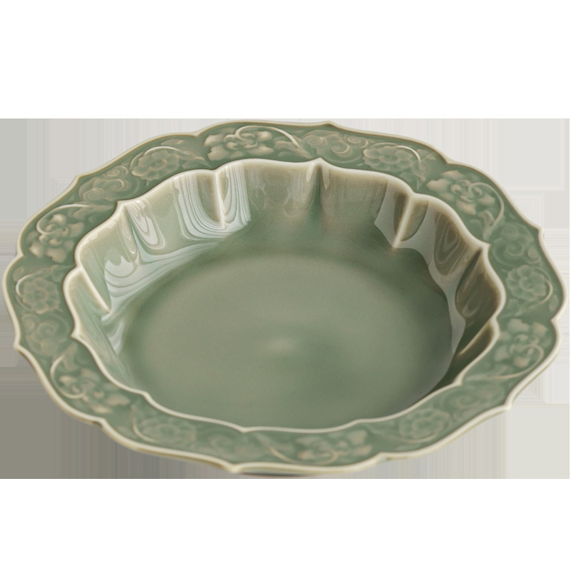 越窯青瓷壺承茶盤