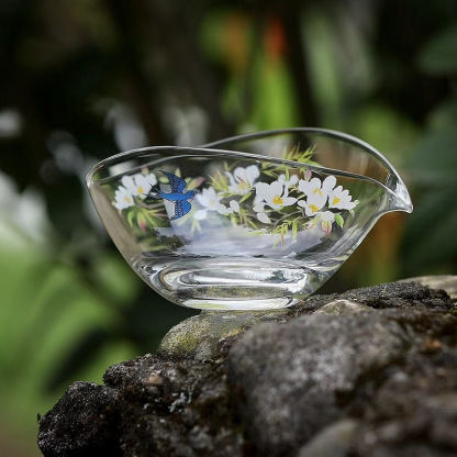 春歸一葉扁舟耐熱高硼硅耐熱公道杯