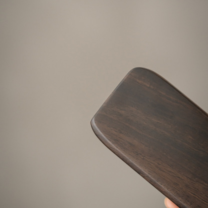 黑檀木茶則兩件套