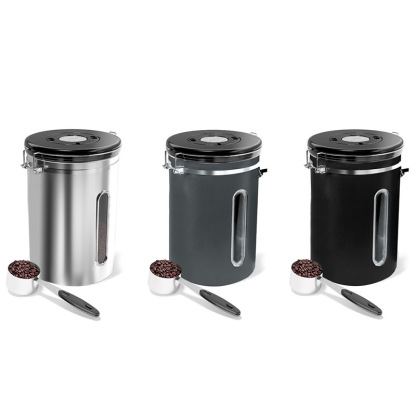 不銹鋼排氣閥咖啡豆儲存罐密封罐