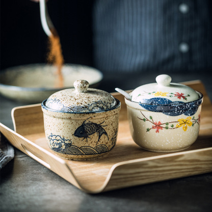 日式復古調味罐