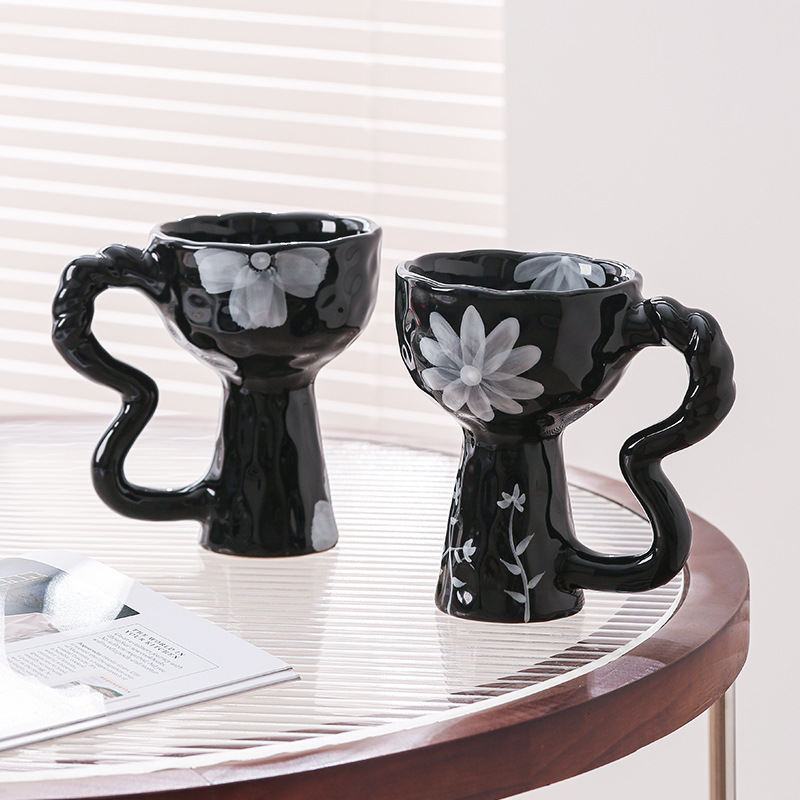 創意陶瓷高腳杯