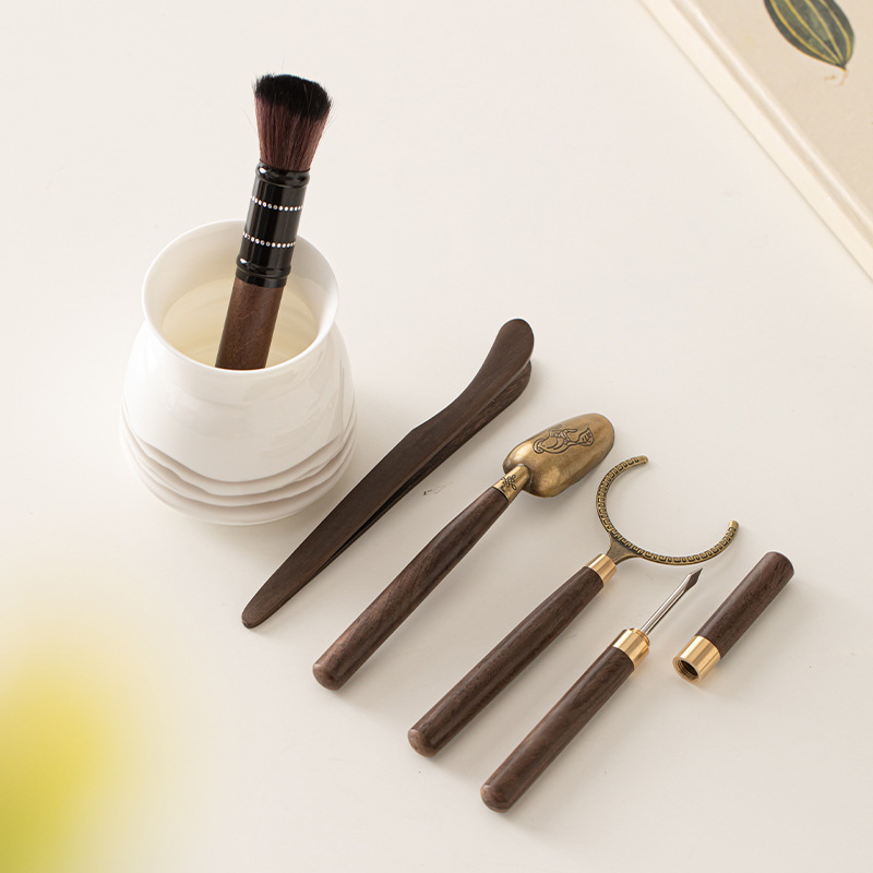 水墨遠山茶道六君子套裝