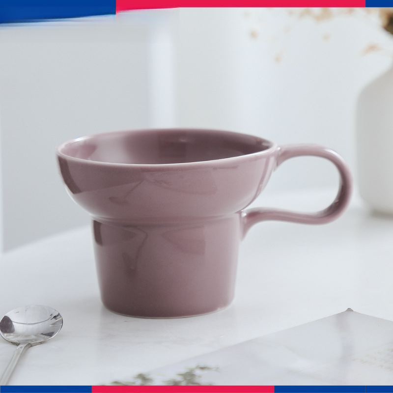 寬口陶瓷咖啡杯