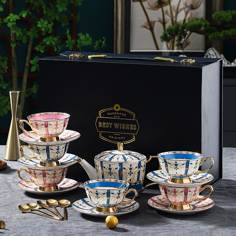 高檔精緻輕奢歐式咖啡杯碟套裝