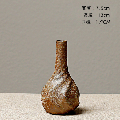 日式粗陶花瓶