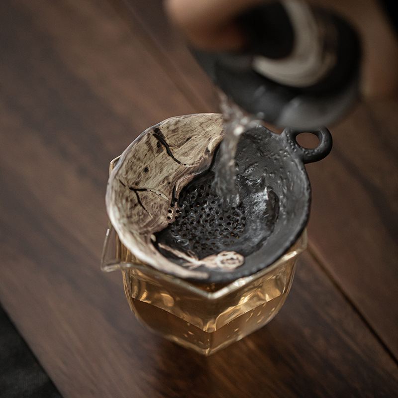 侘寂風陶瓷茶漏茶隔過濾組