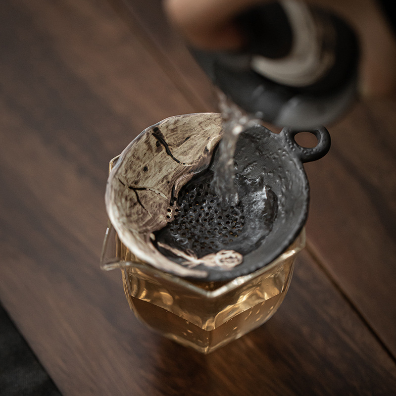 侘寂風陶瓷茶漏茶隔過濾組