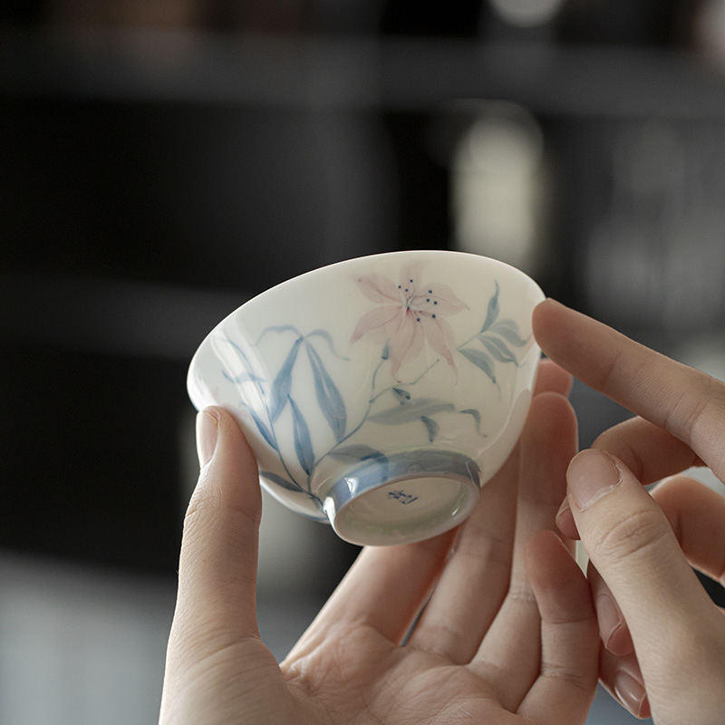 手作青花主人杯