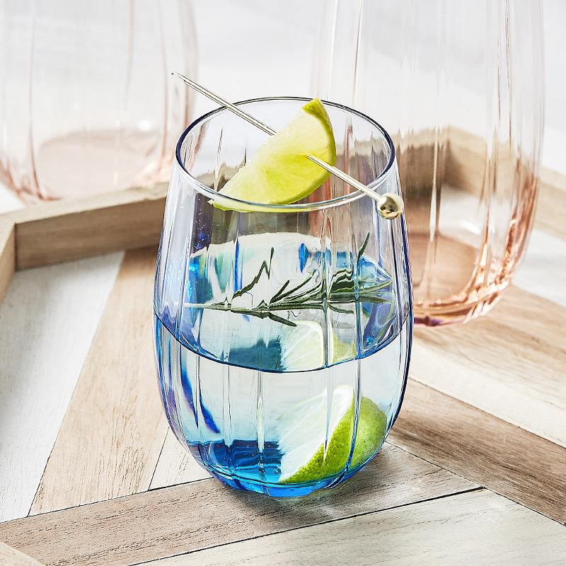彩色玻璃杯