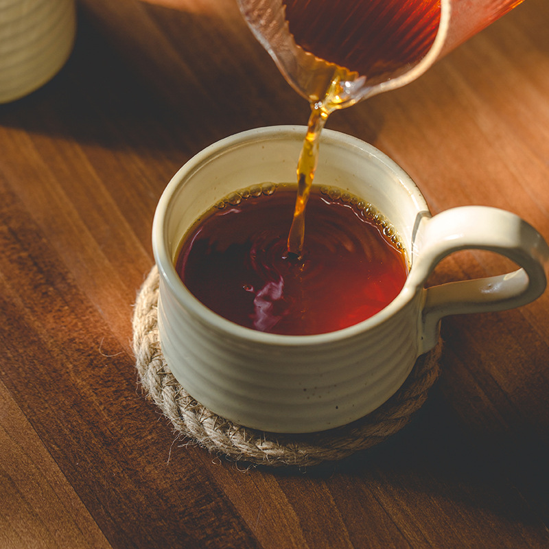 粗陶情侶咖啡杯碟