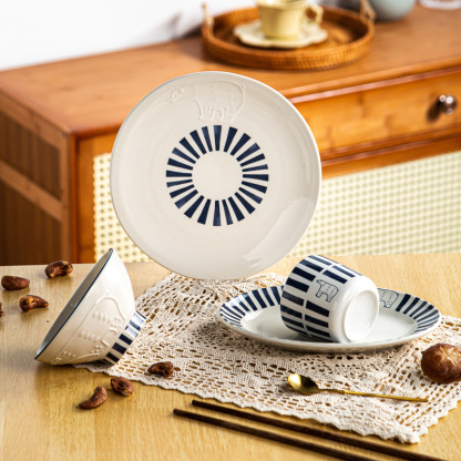 日式北極熊餐具卡通浮雕