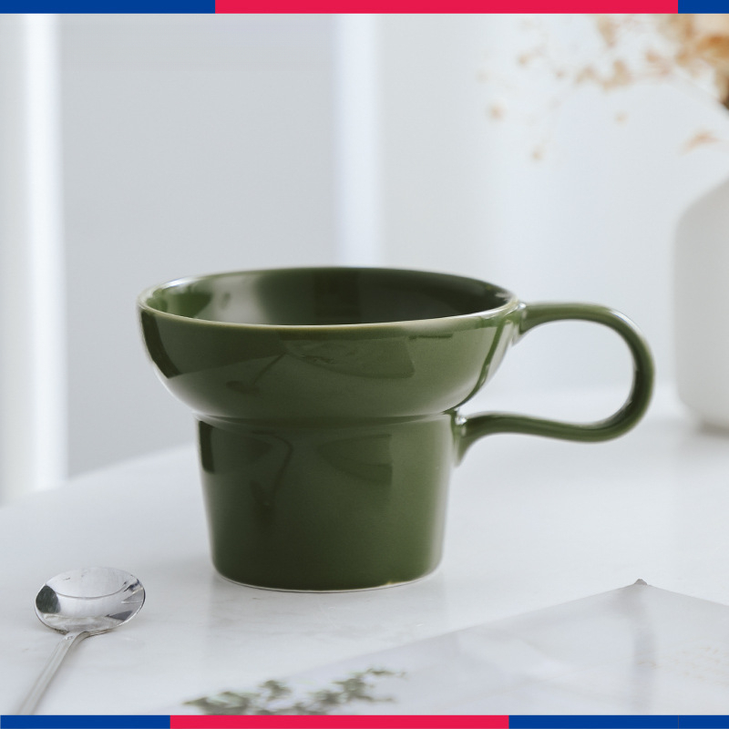 寬口陶瓷咖啡杯