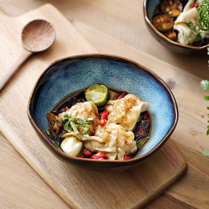 復古創意不規則碗