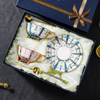 高檔精緻輕奢歐式咖啡杯碟套裝