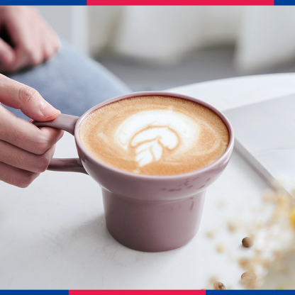 寬口陶瓷咖啡杯