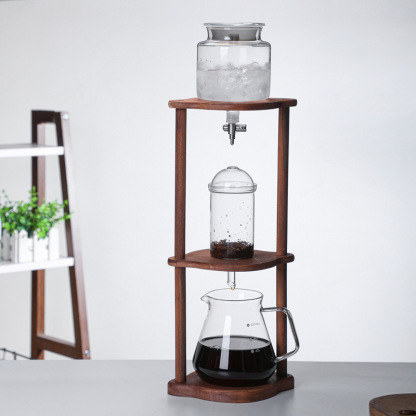 高硼硅玻璃冰萃冷泡滴漏式咖啡壺