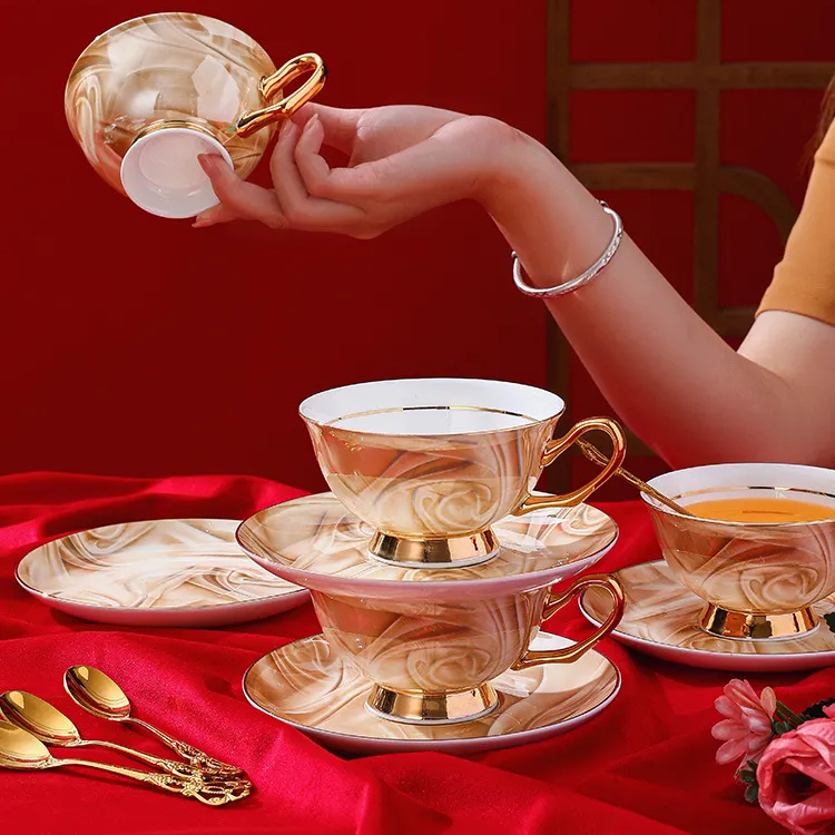 骨瓷輕奢歐式下午茶咖啡杯套裝伴手禮
