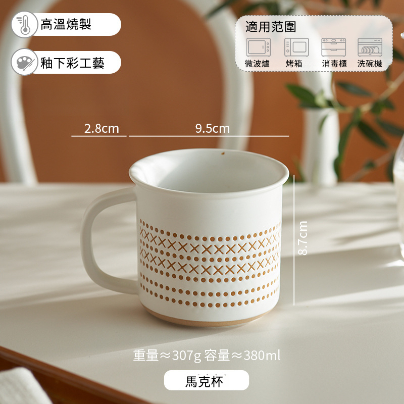 白色波點碗盤套裝